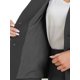 thumbnail image 5 of Conjuntos de falda INSPIRE CHIC para mujer, traje sin cuello, blazer y faldas lápiz, 2 piezas, atuendos elegantes, XL, gris oscuro, 5 of 6