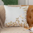 thumbnail image 2 of Luxury Decorative Throw Pillow Covers 2-Pack with Metallic Botanical & Butterfly Accents, Soft Modern Cushion Cases for Sofa Couch Bed Living Room Home Decor – Cover Only, 2 of 9
