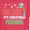 thumbnail image 3 of SpongeBob SquarePants - Oh Joy It's Christmas Morning Squidward - Men's Short Sleeve Graphic T-Shirt, 3 of 6