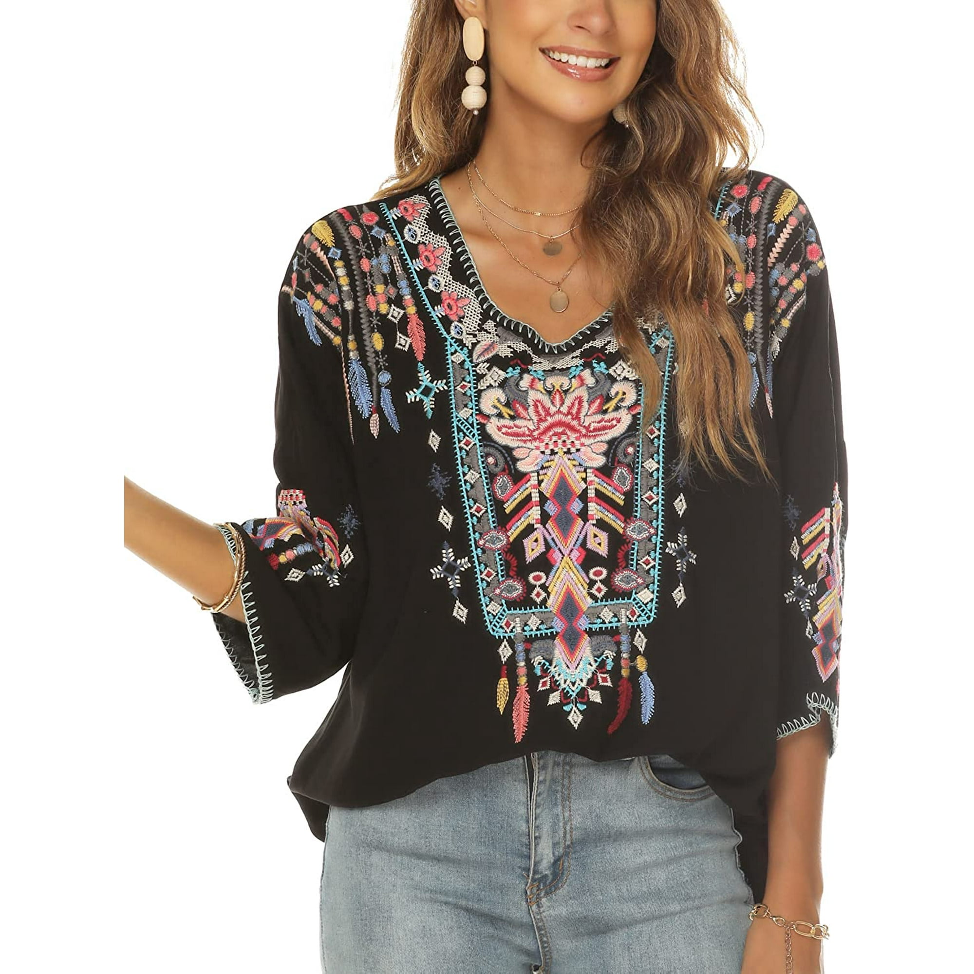 Blouse bohemian style hot sale