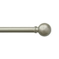 thumbnail image 2 of 5/8" Drapery Single Curtain Rod Set with Sphere finials_Silver Silver - 48" - 84", 2 of 5