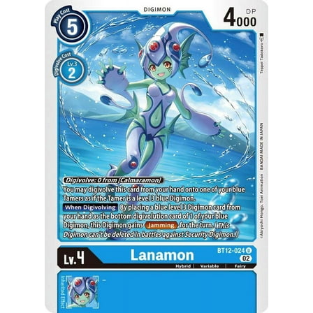 Digimon Across Time Uncommon Lanamon BT12-024