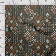 thumbnail image 2 of oneOone Cotton Poplin Fabric Block & Geometric Ikat Print Fabric By The Yard 42 Inch Wide, 2 of 4