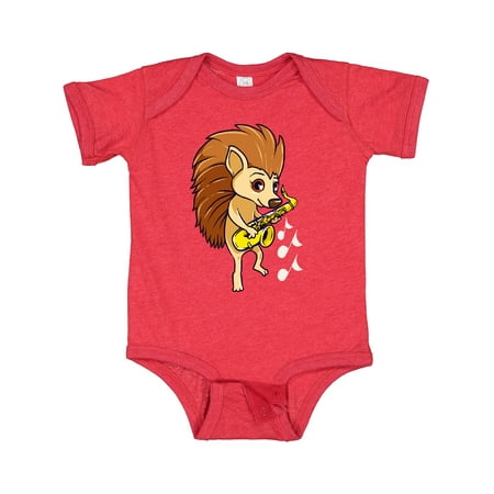 

Inktastic Saxophone Player Funny Music Porcupine Gift Baby Boy or Baby Girl Bodysuit