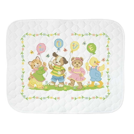 Herrschners® Pre-Quilted Little Ones Quilt Stamped Cross-Stitch