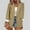 Khaki, variant on Simua Women's Casual Blazer Jacket Button Long Sleeve Work 0ffice Blazer Lapel Open Front Jacket