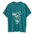 thumbnail image 4 of Blusa de manga corta de verano con estampado de sol y luna gótica vintage para mujer Pompotops hfajkhk140812, 4 of 7