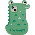thumbnail image 1 of Kawaii Phone Cases for iPhone 14 Pro Max,Cute Cartoon Crocodile Phone Case 3D iPhone 14 Pro Max Case Soft Silicone, 1 of 5