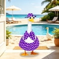 thumbnail image 6 of Nkmbld Bikini Porch Goose Clothes for 23" Lawn Cement Plastic Goose Statue Decor, Porch Geese Outfits for Garden Patio Yard Outdoor Decorations, 6 of 7
