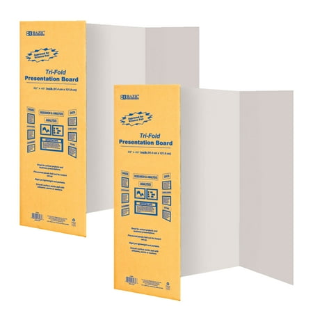 Condition photo showing Good Condition for bazic white trifold presentation corrugated display board 28 x 40 2-pack