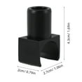 thumbnail image 2 of 4 Pcs Guide de Rail de Fauteuil Roulant : Guide de Rail de Cadre de Bras Détachable Standard pour Fauteuils Roulants et Chaises de Transport Pièce de Rechange Commune Noir, 2 of 8