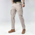 thumbnail image 4 of zfhfof Cargo Pants for Men Multi Pockets Work Pants Lightweight Cotton Stretch Hiking Outdoor Casual Solid Color Trousers, 4 of 9