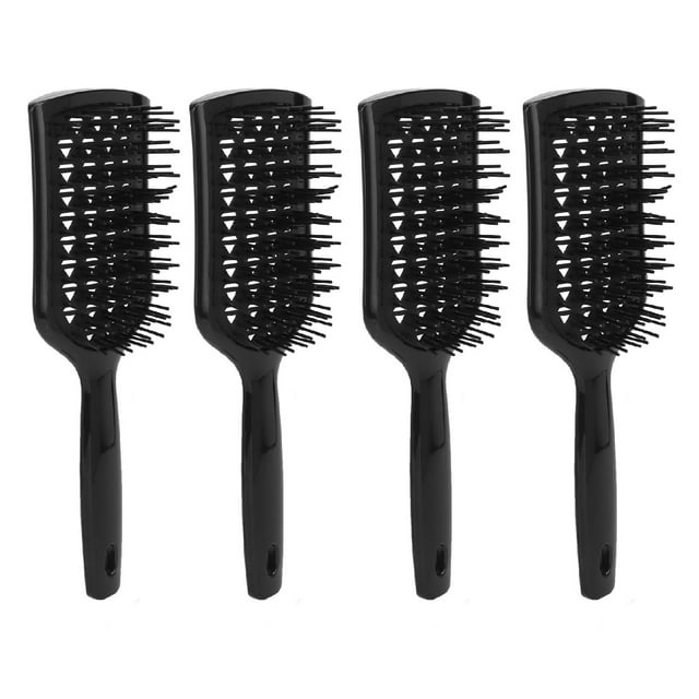 4 Uds. Cepillo de pelo con ventilación, cepillo alisador para desenredar, para secar el cabello, húmedo, seco, rizado, grueso y liso