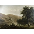 thumbnail image 2 of Doughty, Thomas 24x19 White Modern Wood Framed Museum Art Print Titled - Mountain Lake, 2 of 4