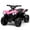 Pink, variant on Luku Kids ATV 4 Wheeler, 6V Electric Vehicle with Music, Foot Pedal and Wear-Resistant Wheels, Pink