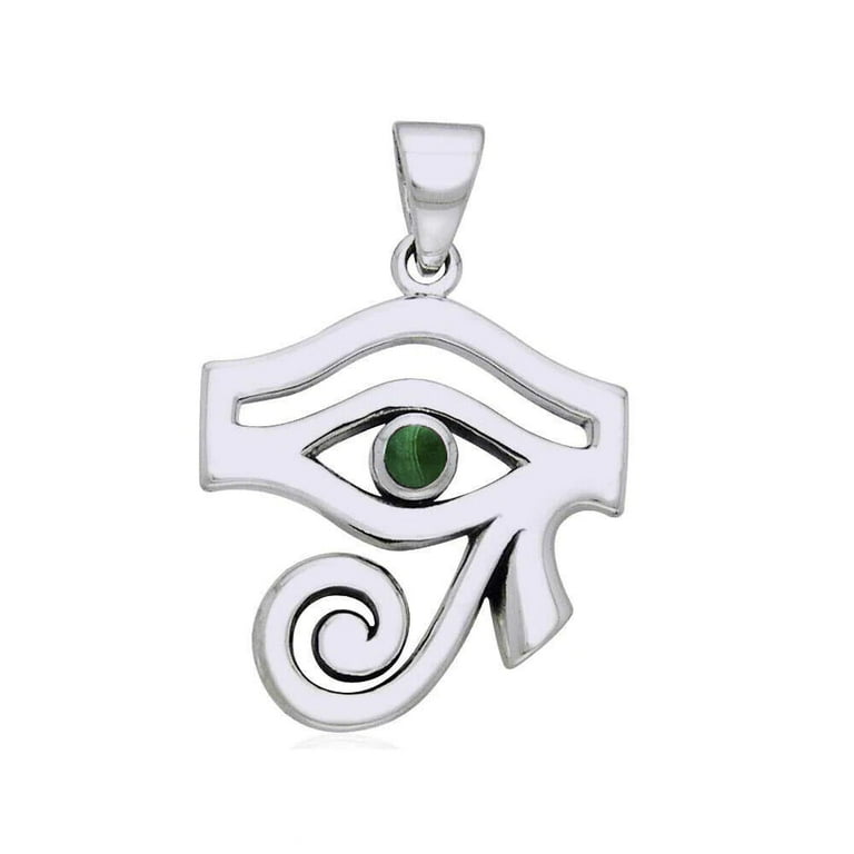 Eye of Horus Pendant Egyptian 925 Sterling Silver Jewelry Amulet