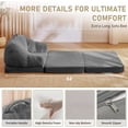 thumbnail image 3 of NEORIVERE Folding Sofa Bed 3-in-1, Convertible Boneless Couch with Handle – Floor Lounger Sleeper Chair for Adults, Single Sofa for Living Room or Bedroom, 3 of 9