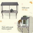 thumbnail image 5 of AVAWING Wall-Mounted Window Enclosure for Indoor Cats, Expandable Wooden Cat Perch House, Gray, 5 of 8