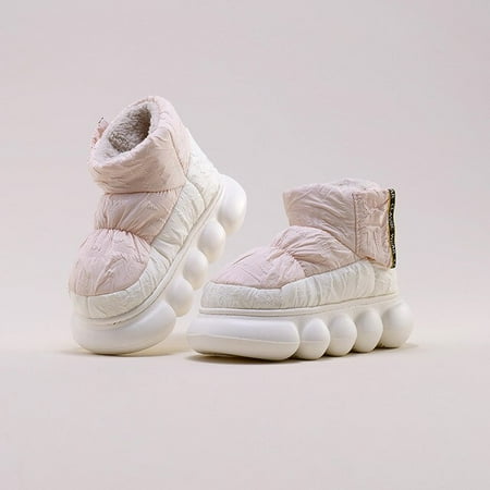 

CoCopeaunt Winter New Warm Women Snow Boots High Top Style Men s Cotton Slippers Indoor 2022 Fashion Outdoor High Top Plush Lining Shoes