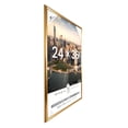 thumbnail image 3 of Studio Decor 24" x 36" Golden Finish Poster Frames by Downtown  - Wall Frame Set for Digital Prints, Posters & Artwork, Sawtooth Hangers for Vertical or Horizontal Display, 6 Pack, 3 of 4