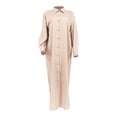 thumbnail image 4 of LIUJUNSHOP Women's Long Sleeve Button Down Shirt Dress Spring Casual Maxi Dresses Loose Fit Blouse Dress with Pockets, 4 of 7