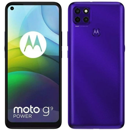 Motorola Moto G9 Power XT2091-4 128GB Dual Sim GSM Unlocked Smartphone - Electric Violet