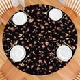 thumbnail image 2 of Round Fitted Tablecloth with Elastic Edges Fits 36"-44" Round Tables Pioneer Colorful Floral Waterproof Table Cover Washable Indoor and Outdoor for Party Kitchen Dinner Banquet Patio Picnic, 2 of 7