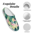 thumbnail image 5 of KLL Flamingo Pattern Adult Unisex Cozy Slippers,Fuzzy Slip-on Slippers TPR Sole Slippers Comfort Plush Home Footwear for Indoor & Outdoor-46/47, 5 of 7
