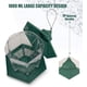 thumbnail image 3 of Comedero para pájaros silvestres con forma de estrella intermitente para decoración exterior de jardín, patio, hexágono, con techo, 3 of 5
