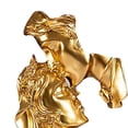thumbnail image 4 of Figuras de resina de pareja besándose, adornos, esculturas, regalos europeos, estatuas para el hogar. dorado, 4 of 4