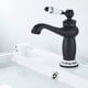 thumbnail image 3 of Grifo de baño, grifo monomando cromado para lavabo o lavabo, grifo mezclador de lavabo ajustable con agua fría y caliente (negro), 3 of 5