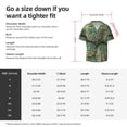 thumbnail image 7 of KLL Succulents Print Men's Shirt Short Sleeve Button Down Summer Cuba Beach Shirts- XX-Large, 7 of 7