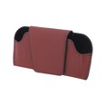 thumbnail image 1 of Estuche para Gafas de Sol de Coche Único Bargains Magnético Universal Soporte para Gafas de Visera de Coche Cuero PU Rojo 17x8cm 1 Pcs, 1 of 1