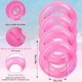 thumbnail image 2 of Anillos de natación FYSUIMU con dispositivo de flotación de agua, 4 unidades, rosas, 89 x 36 cm, 2 of 5