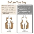 thumbnail image 3 of Paproos Swivel Rocker Recliner, Velvet 360°Swivel Rocking Recliner, Glider Rocking Chair for Nursery, Small Rocker Chair for Small Space, Manual Recliner for Adults for Home Theater, Camel, 3 of 10