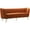 Cognac, variant on Pemberly Row Modern / Contemporary Cognac Velvet Sofa in Mahogany