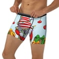 thumbnail image 3 of Cauagu Funny Christmas Gnome Print Men's Boxer Briefs, Funny & Cute Underwear Elastic Waistband Briefs Ideal Gift for Men,1-Pack, 3 of 7