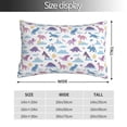 thumbnail image 2 of Salouo Dinosaur Pattern Pillow Cases,1PC Pillow Covers with Envelope Closure Decorative Pillow Case for Bed Couch,Pillows Not Included-14"x20", 2 of 6