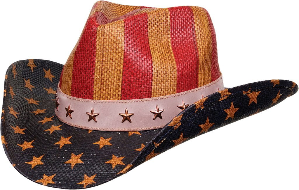 Kenny K Western Cowboy Hat USA Flag Patriotic Stars & Stripes 4th of ...