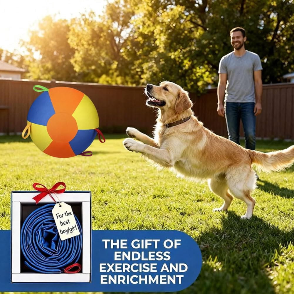 Herding Ball for Dogs & Horses, 10/18/22 Inch Jumbo Exercise Ball, Tear-Resistant Inflatable Play Toy for Herding Instinct Training, Durable Outdoor Pet Toy for Large Breed Dogs & Horses