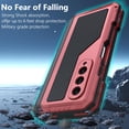 thumbnail image 2 of Funda metálica YQODSZ para Samsung Galaxy Z Fold 5 5G, color rojo, 2 of 7