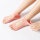 thumbnail image 5 of Calcetines de yoga YUNYI BRAND Medio dedo del pie Transpirable Antideslizante Algodón peinado naranja 35-40, 5 of 5