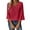 10#Red, variant on Boho Tops for Women Blouses Dressy Casual V Neck 3/4 Sleeve Shirts Spring Outfits Trendy Vacation Clothes White XL