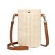 thumbnail image 2 of Mini Bandoleras Paja Verano para Mujer Cartera Tejida para (beige Con Hebilla), 2 of 9