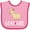 Pink and Fuchsia, variant on Inktastic Goat Girl Farm Animal Girls Baby Bib