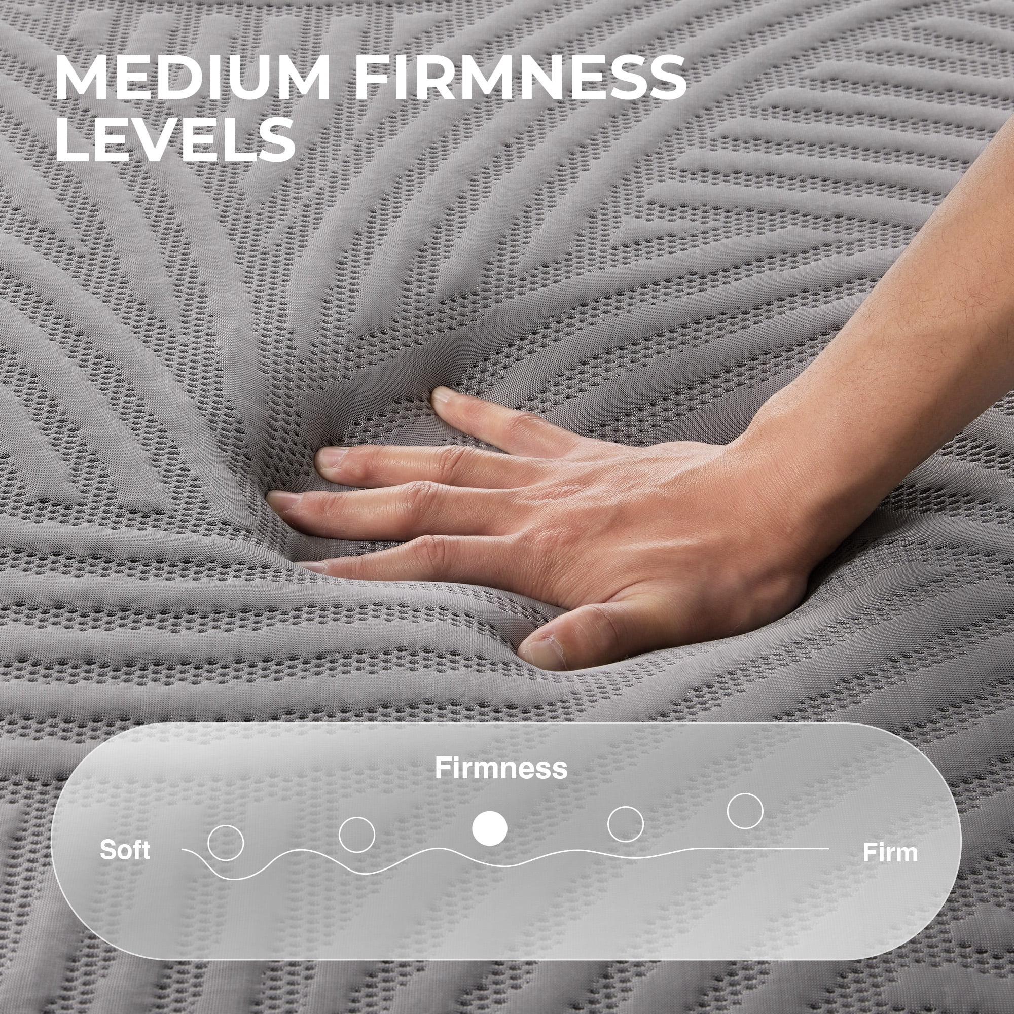 Sweetnight CoolNest Memory Foam Full Size Mattress 12 inch Cooling Mattresses in a Box,Scientific Support,Medium Soft