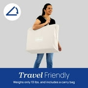 Chicco Alfa Lite Lightweight Travel Playard with Waterproof Mattress, Fitted Sheet Carry Bag - Midnight (Navy)
