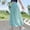 Blue, variant on Tranfacy Girls 7-15 Years Fall Pants Solid Ice Silk Wide Leg Casual Straight Leg 9 Minute Pants Trousers