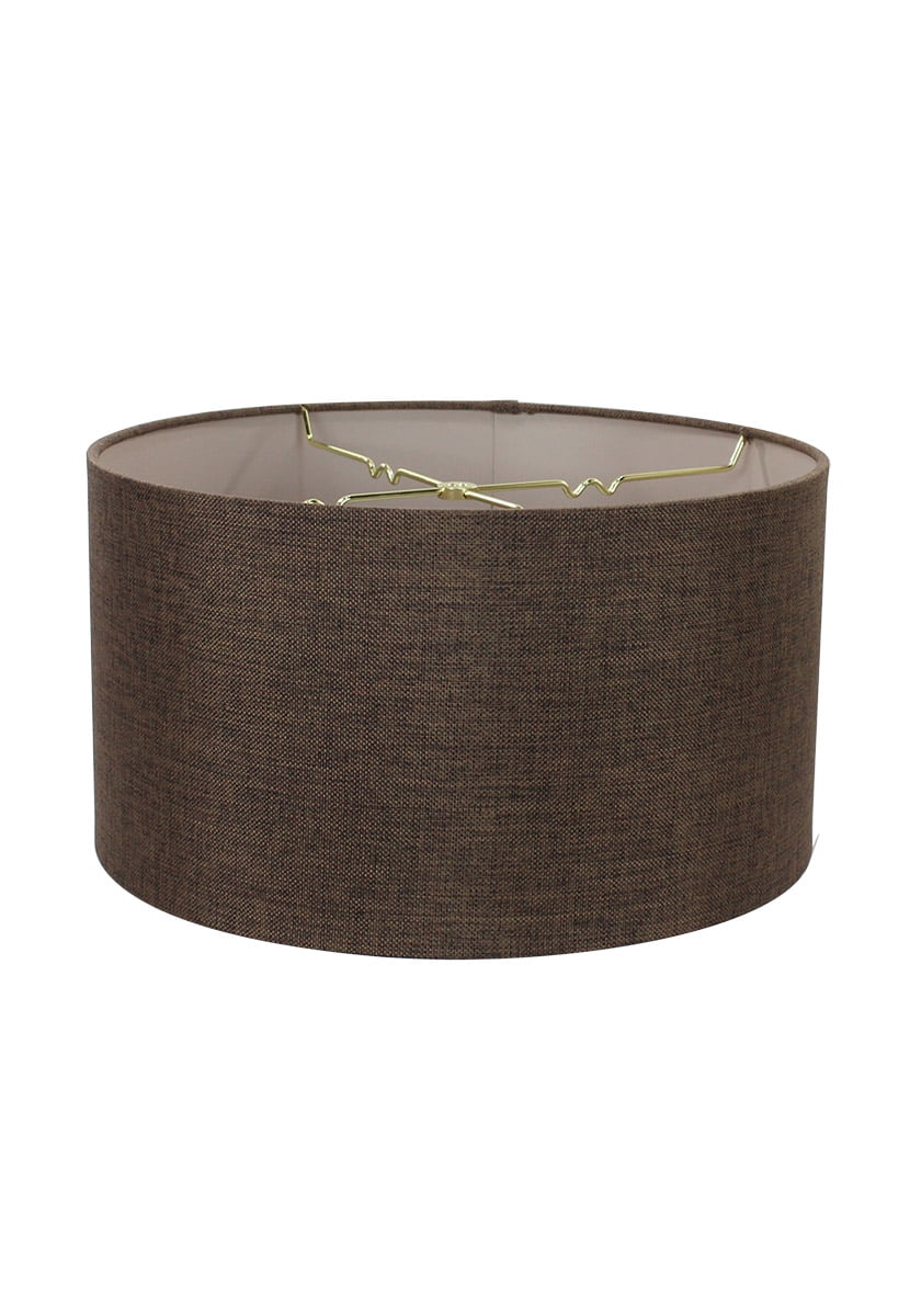 Home Concept Inc 18'' Shallow Burlap Drum Lamp Shade ... Home Concept Inc 18'' Shallow Burlap Drum Lamp Shade ...