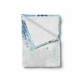 thumbnail image 2 of Winter Soft Flannel Fleece Blanket, Hand Drawn Abstract Tree with Snowflakes for Leaves Soft Colored Image Seasonal, Cozy Plush for Indoor and Outdoor Use, 50" x 70", Blue Grey White, by Ambesonne, 2 of 6